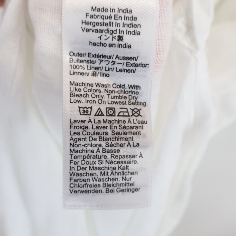 J.Crew Cabana Linen Tie Waist Maxi Dress White Size XL NWT - Picture 9 of 9